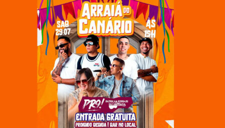 Evento gratuito: Arraiá da Canário 2023