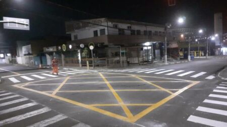 Região central de Hortolândia recebe melhoria na sinalização viária