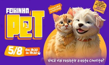 Adote um cão ou um gato na Feirinha Pet no OAPE, que acontece no próximo sábado (05), em Hortolândia