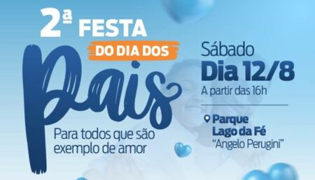 2ª Festa do Dia dos Pais tem entrada gratuita e acontece no Parque Lago da Fé, em Hortolândia