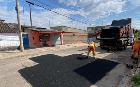 Operação Tapa Buraco, em Hortolândia, realizou melhorias no Jardim Conceição
