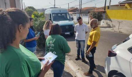 Moradores e comerciantes de Hortolândia participaram de ação sobre descarte adequado de resíduos