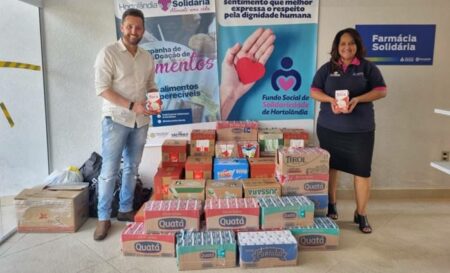 Campanha Hortolândia Solidária recebeu 96 cestas básicas e mais de 1000 litros de leite no último final de semana