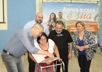 Moradores do Parque Peron