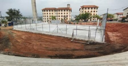 Obras de modernização na Praça da Vila São Pedro, em Hortolândia