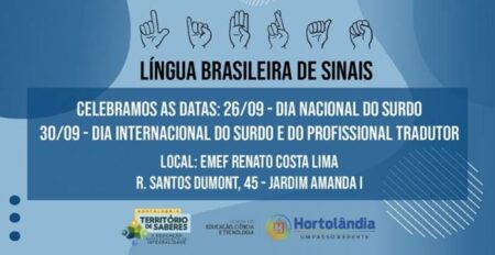 Hortolândia promove palestras gratuitas amanhã (26), em comemoração ao Dia Nacional do Surdo