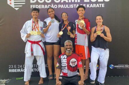 Equipe de karatê de Hortolândia participa de campeonato em Ribeirão Preto conquista 9 medalhas