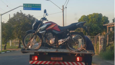 Câmeras de monitoramento em Hortolândia identificam motocicleta suspeita