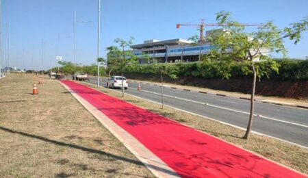 Pintura e manutenção de 3km de ciclovia em Hortolândia