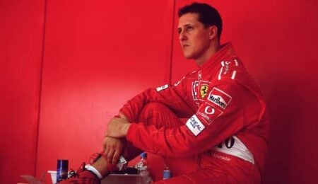 Aparição pública de Michael Schumacher no casamento da filha