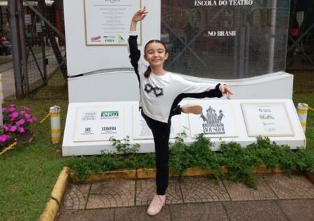 Bailarina de 10 anos, moradora de Hortolândia, conquista vaga na famosa Escola Bolshoi, em Santa Catarina
