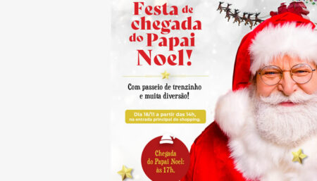 Chegada do Papai Noel no Shopping Hortolândia tem passeio de trenzinho