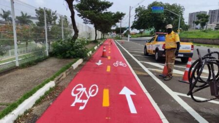 400 metros de ciclovia são implantados em importante local de Hortolândia