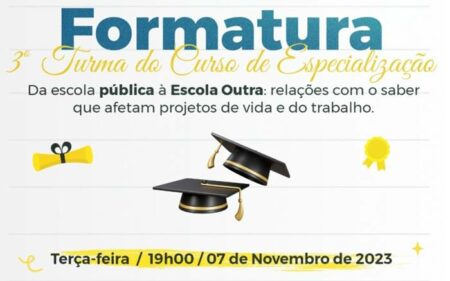 Formatura da 3ª Turma do Curso de Especialização na área de Educação, em Hortolândia, acontece amanhã (07)