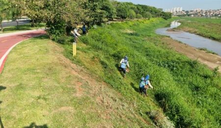 Importante parque de Hortolândia recebe serviços de zeladoria e manutenção