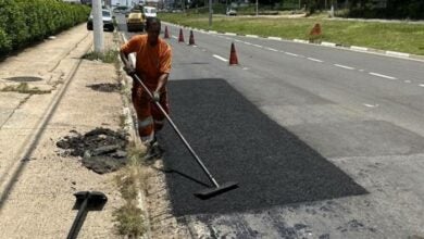 grande fluxo de veículos