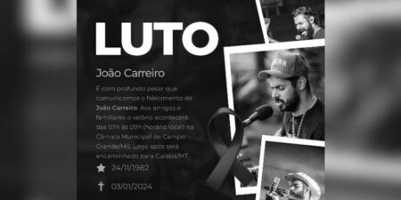 Cantor João Carreiro morre, aos 41 anos, após complicações em procedimento cirúrgico