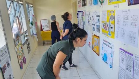 Exposição sobre importância da higienização das mãos acontece no Hospital Mario Covas, em Hortolândia