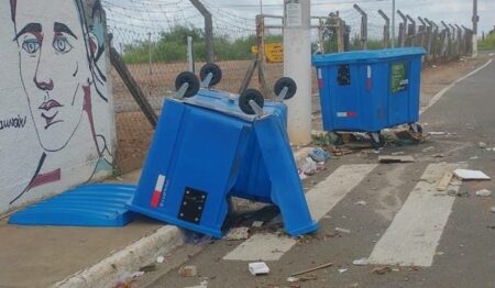 Vandalismo no Jd. Amanda: contêineres que foram depredados receberam conserto
