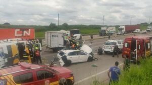 Grave acidente na manhã de hoje (08) faz uma vítima fatal na Rodovia Santos Dumont
