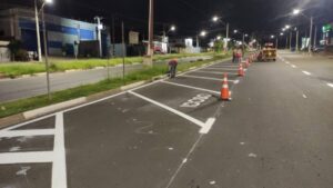 Ruas de Hortolândia recebem pintura para maior segurança viária