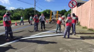 Ruas de importante bairro de Hortolândia recebem melhoria para segurança do tráfego