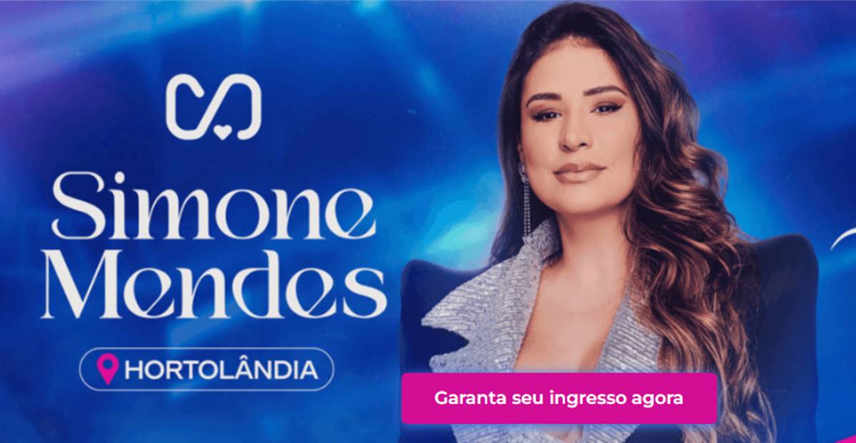 Show gratuito de Simone Mendes acontecerá no próximo fim de semana em Hortolândia
