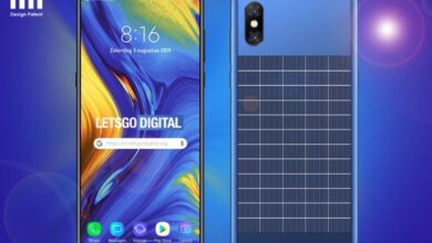 Smartphone com painel solar na traseira