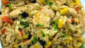 Receita simples de risoto de frango