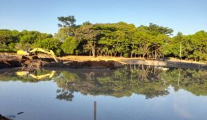 Nova etapa das obras de recuperação da lagoa do Jardim São Bento