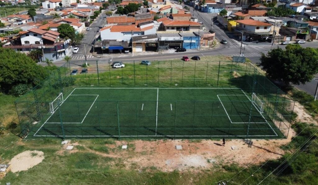 novo campo de futebol society