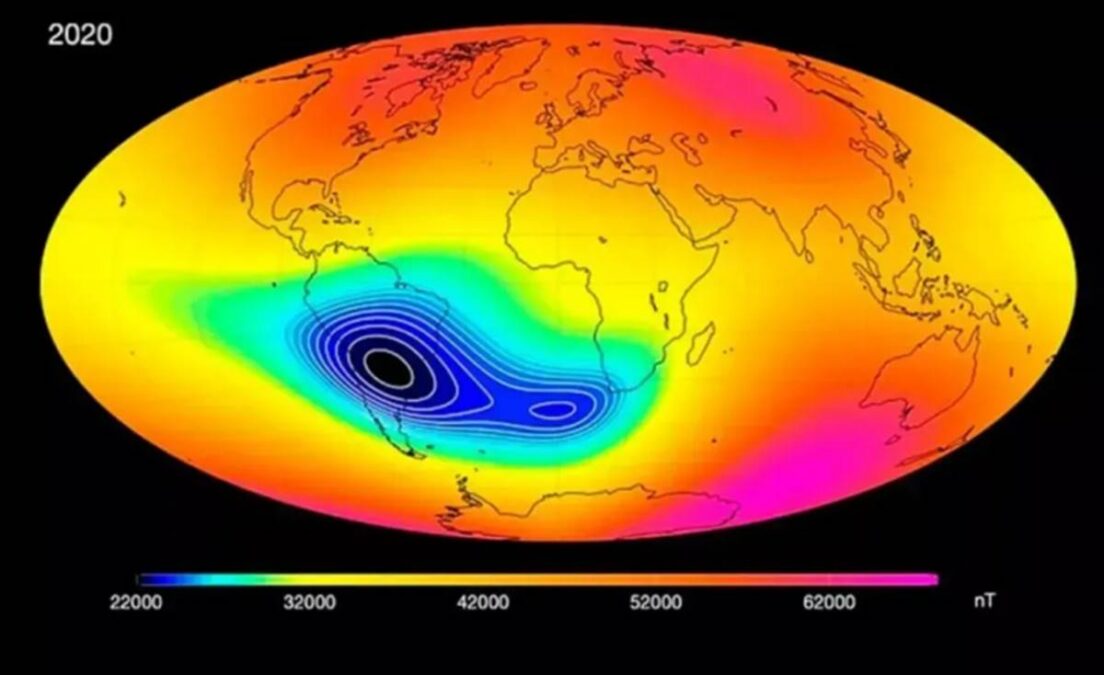 Entenda o que é a anomalia magnética que cresce no Brasil e como isso pode afetar regiões como Sul e Sudeste