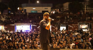 Edi Rock dos Racionais MC’s fez um grande show na praça A Poderosa em Hortolândia