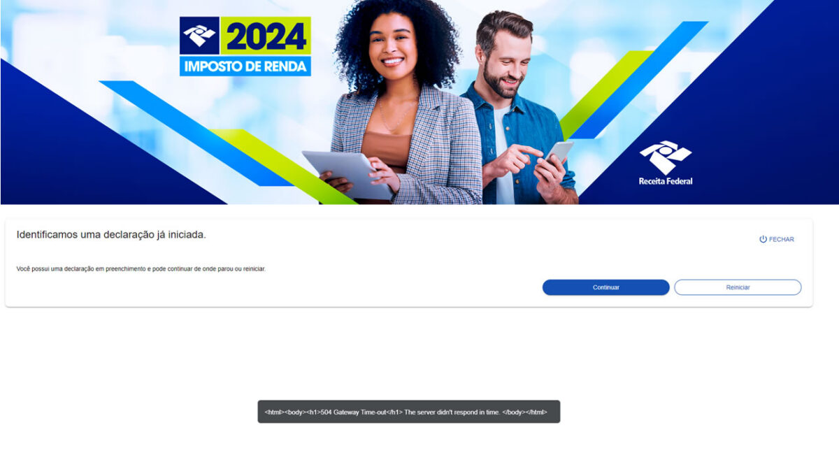 Contribuintes enfrentam lentidão no preenchimento do Imposto de Renda 2024