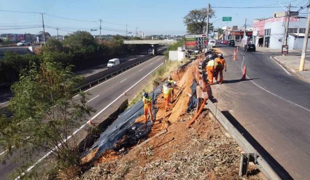Construção do viaduto