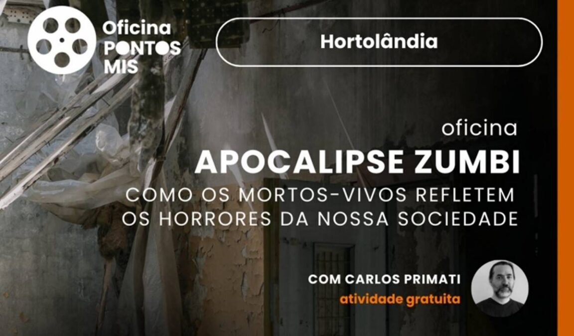 Oficina gratuita sobre a popularidade dos zumbis no cinema acontece em Hortolândia