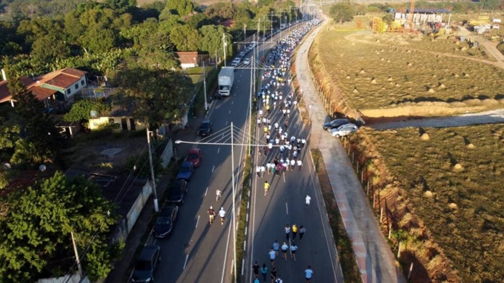 tempo na Corrida Solidariedade em Movimento
