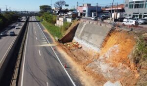 Novidades na obra do viaduto sobre a SP-101