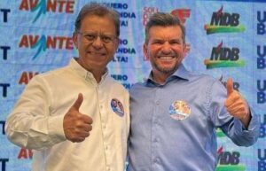 Antônio Meira e Agnaldo Perugini selam aliança em convenção partidária