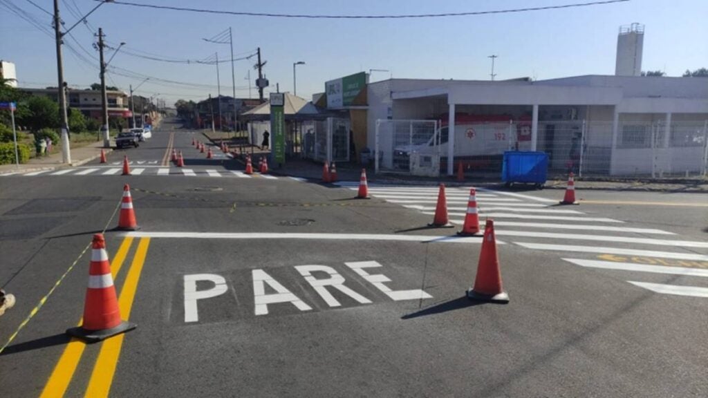 sinalização de solo