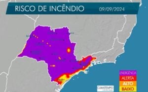 Estado de São Paulo em situação de emergência por conta dos alertas de incêndio