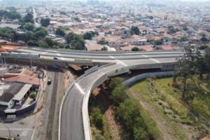 Obras do viaduto entre Hortolândia e Sumaré avançam