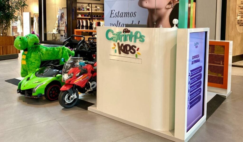 Quiosques de carrinhos elétricos