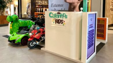 Quiosques de carrinhos elétricos