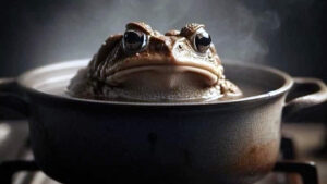 Crônica: o sapo na panela e as água da vida