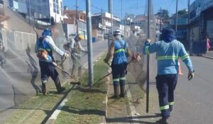 Limpeza intensificada para melhorar as áreas públicas de Hortolândia