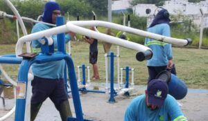 Vandalismo em mais uma academia ao ar livre de Hortolândia