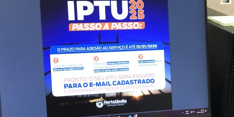 Hortolândia começa a enviar carnês de IPTU 2025