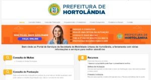 Atendimento ao cidadão no Portal de serviços de mobilidade urbana de Hortolândia
