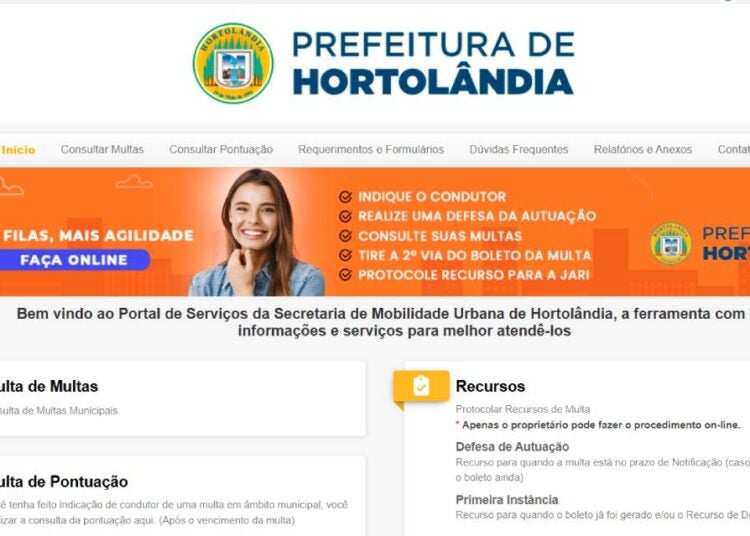 Portal de serviços de mobilidade urbana de Hortolândia